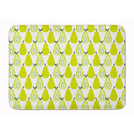 Carolines Treasures Pears on White Machine Washable Memory Foam Mat BB5147RUG